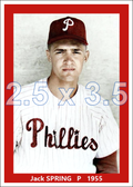 Jack Spring - 1955 Philadelphia Phillies - choose a size & style