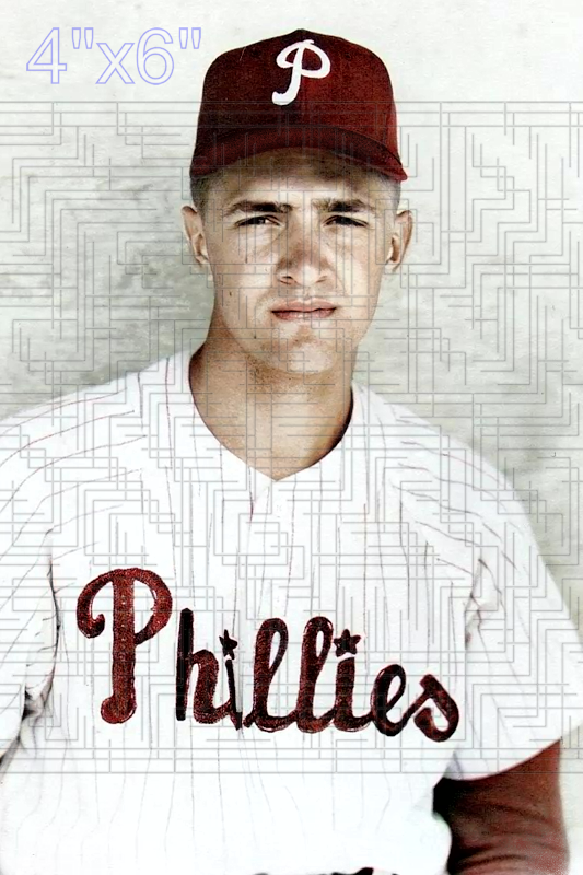 Jack Spring - 1955 Philadelphia Phillies - choose a size & style