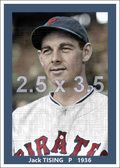 Jack Tising - 1936 Pittsburgh Pirates - choose a size & style