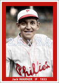 Jack Warner - 1933 Philadelphia Phillies - choose a size & style