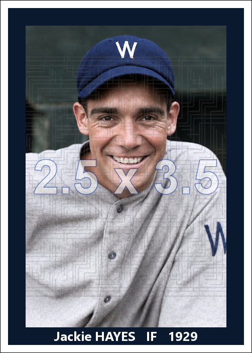 Jackie Hayes - 1929 Washington Senators - choose a size & style