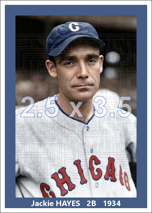 Jackie Hayes - 1934 Chicago White Sox - choose a size & style