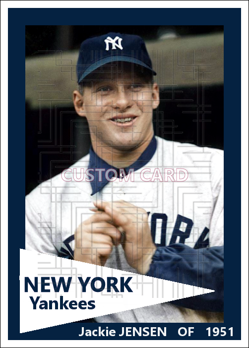 Jackie Jensen - 1951 New York Yankees - choose a size & style