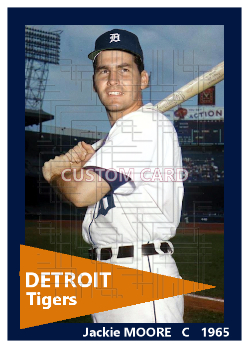 Jackie Moore - 1965 Detroit Tigers - choose a size & style