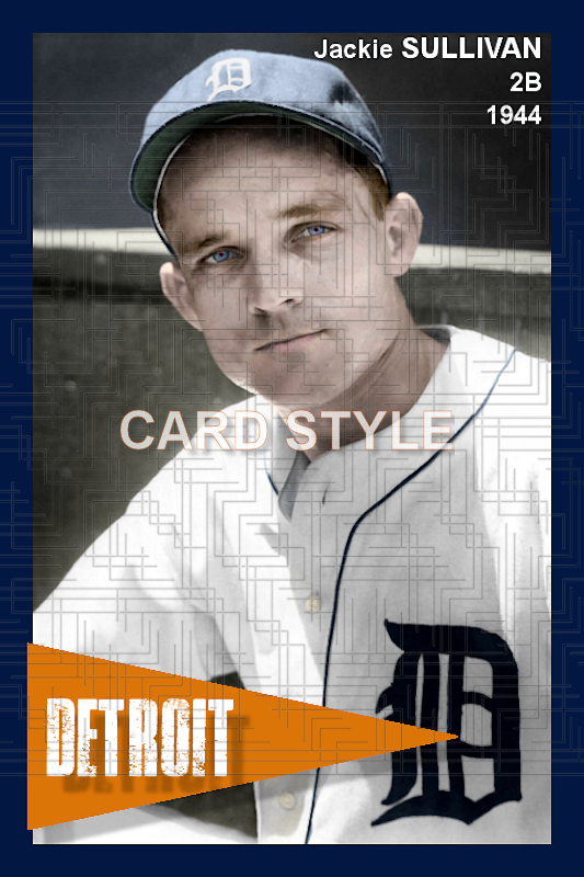 Jackie Sullivan - 1944 Detroit Tigers - choose a size & style