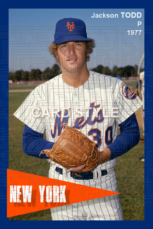 Jackson Todd - 1977 New York Mets - choose a size & style