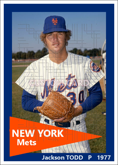 Jackson Todd - 1977 New York Mets - choose a size & style