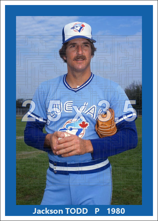 Jackson Todd - 1980 Toronto Blue Jays - choose a size & style