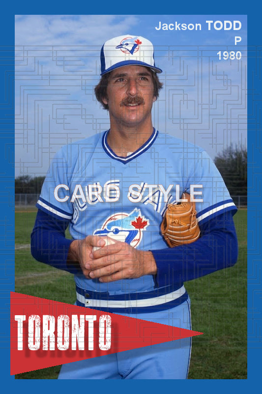 Jackson Todd - 1980 Toronto Blue Jays - choose a size & style