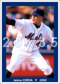 Jaime Cerda - 2003 New York Mets - choose a size & style