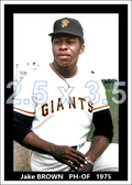 Jake Brown - 1975 San Francisco Giants - choose a size & style