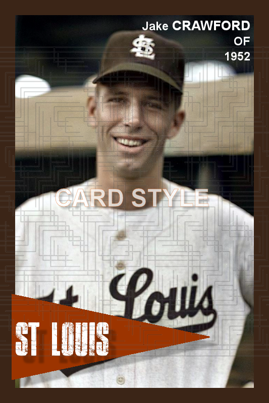 Jake Crawford - 1952 St. Louis Browns - choose a size & style