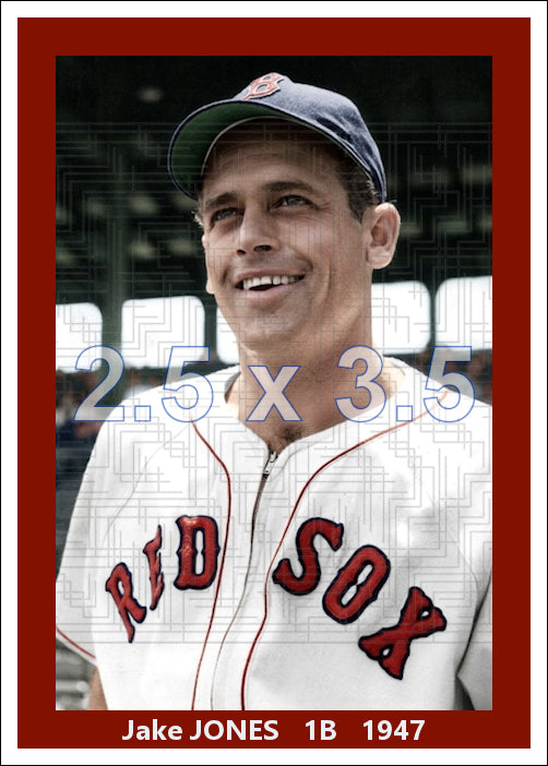 Jake Jones - 1947 Boston Red Sox - choose a size & style