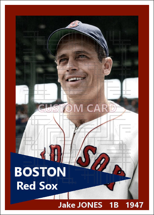 Jake Jones - 1947 Boston Red Sox - choose a size & style