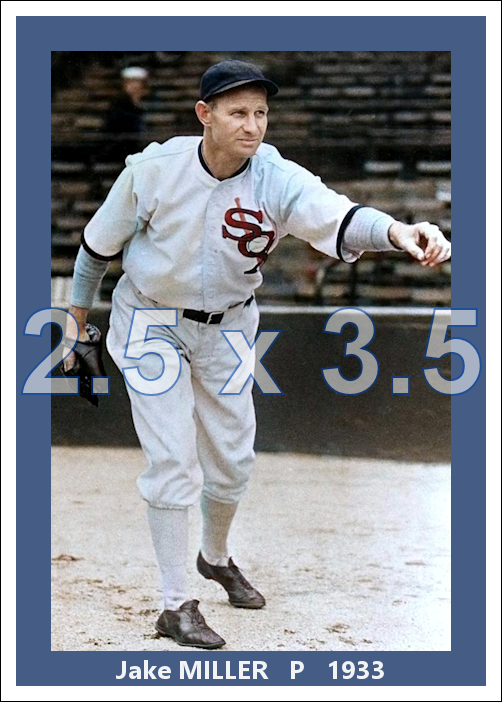 Jake Miller - 1933 Chicago White Sox - choose a size & style