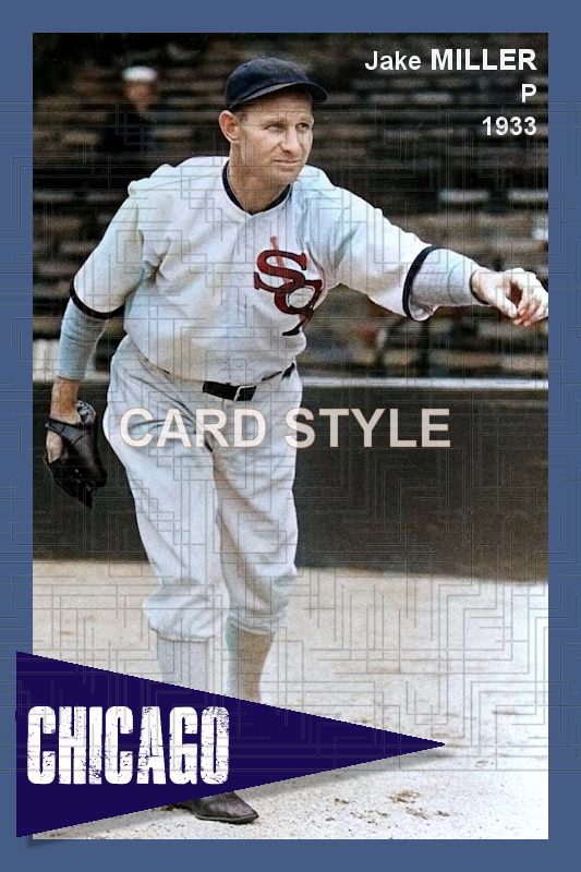 Jake Miller - 1933 Chicago White Sox - choose a size & style