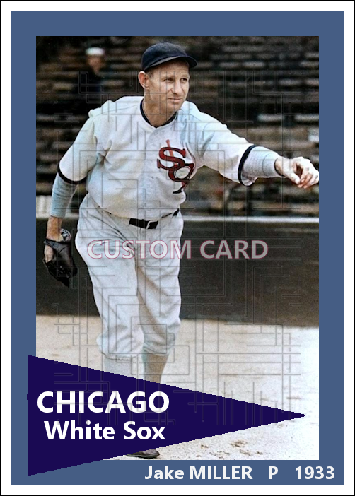 Jake Miller - 1933 Chicago White Sox - choose a size & style