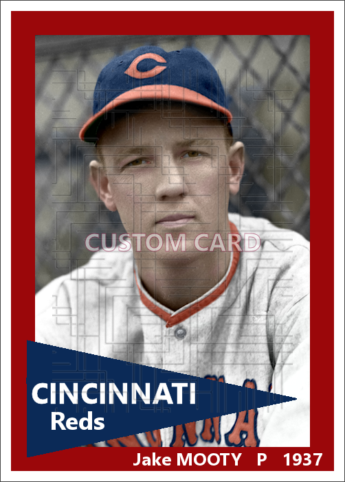 Jake Mooty - 1937 Cincinnati Reds - choose a size & style