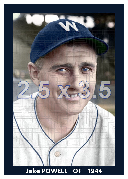Jake Powell - 1944 Washington Senators - choose a size & style