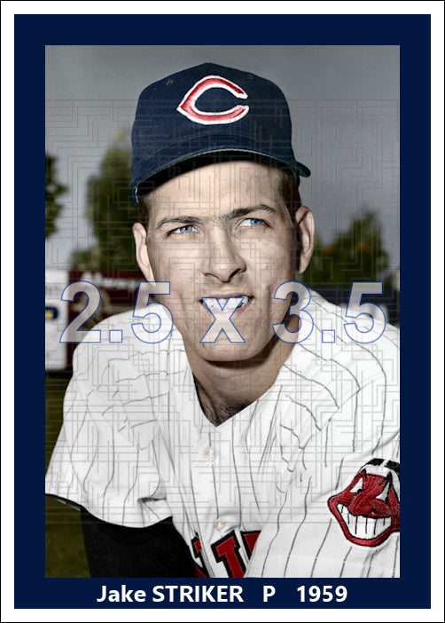 Jake Striker - 1959 Cleveland Indians - choose a size & style