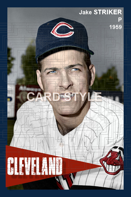 Jake Striker - 1959 Cleveland Indians - choose a size & style