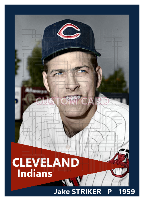 Jake Striker - 1959 Cleveland Indians - choose a size & style