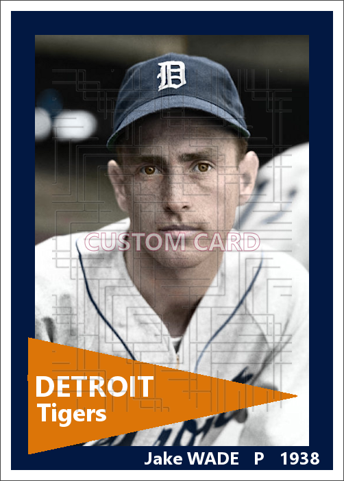 Jake Wade - 1938 Detroit Tigers - choose a size & style