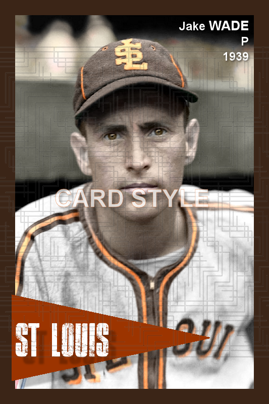 Jake Wade - 1939 St. Louis Browns - choose a size & style