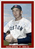 James Atkins - 1950-52 Boston Red Sox - choose a size & style