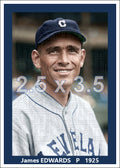 James Edwards - 1925 Cleveland Indians - choose a size & style