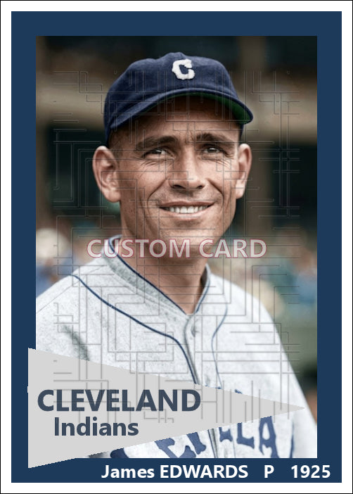 James Edwards - 1925 Cleveland Indians - choose a size & style