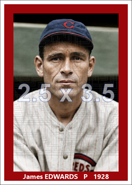 James Edwards - 1928 Cincinnati Reds - choose a size & style