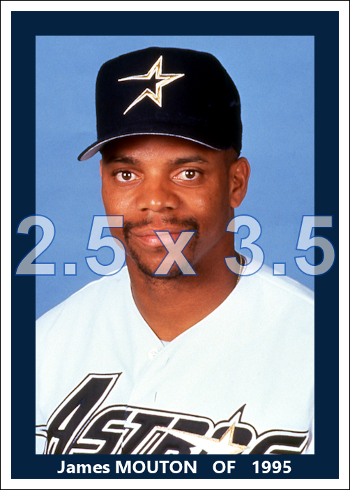 James Mouton - 1995 Houston Astros - choose a size & style