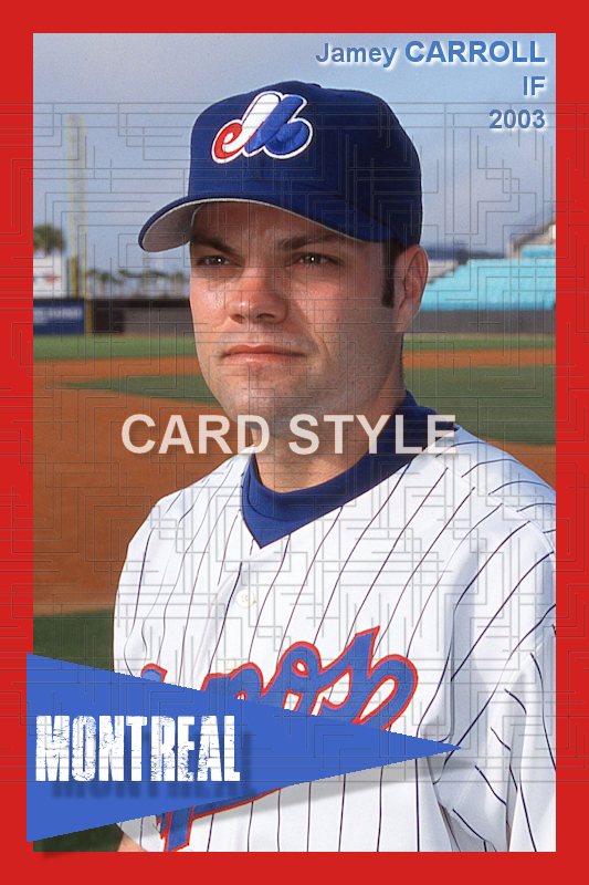 Jamey Carroll - 2003 Montreal Expos - choose a size & style