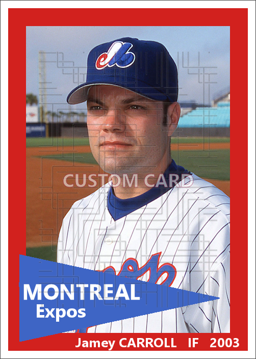 Jamey Carroll - 2003 Montreal Expos - choose a size & style