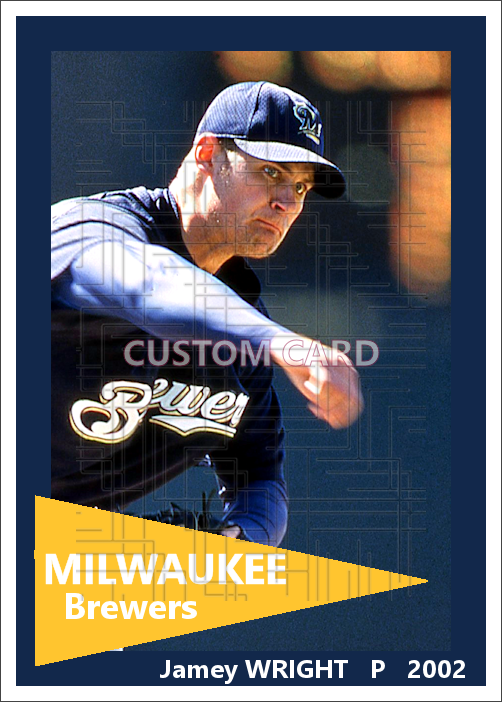 Jamey Wright - 2002 Milwaukee Brewers - choose a size & style