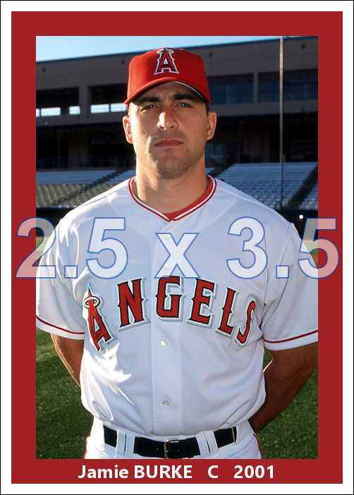 Jamie Burke - 2002 Anaheim Angels - choose a size & style