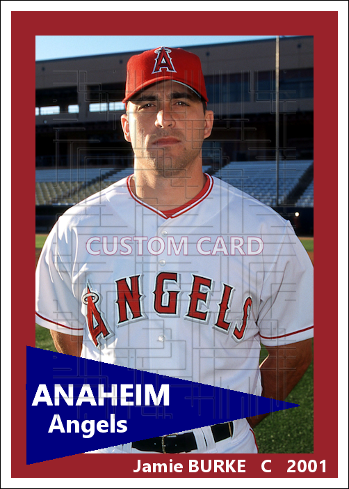 Jamie Burke - 2002 Anaheim Angels - choose a size & style