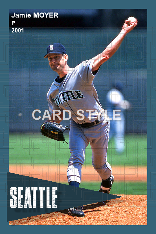 Jamie Moyer - 2001 Seattle Mariners - choose a size & style