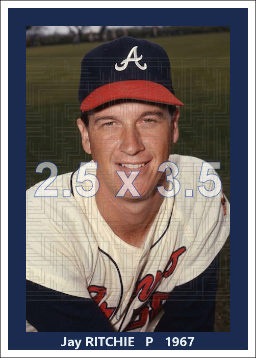 Jay Ritchie - 1967 Atlanta Braves - choose a size & style