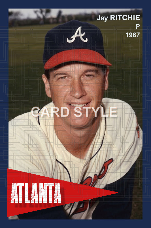 Jay Ritchie - 1967 Atlanta Braves - choose a size & style