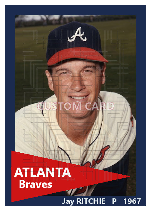Jay Ritchie - 1967 Atlanta Braves - choose a size & style