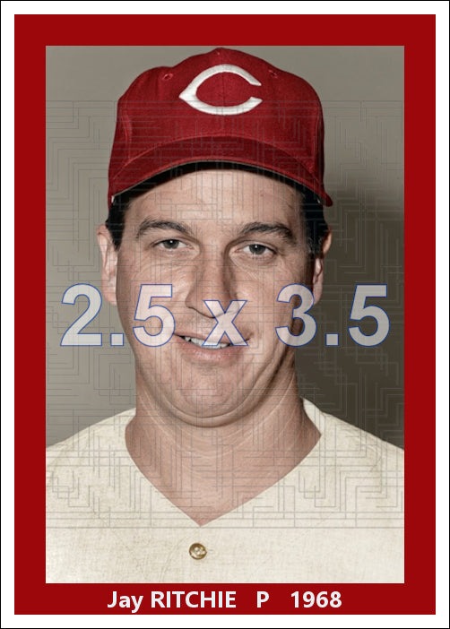 Jay Ritchie - 1968 Cincinnati Reds - choose a size & style