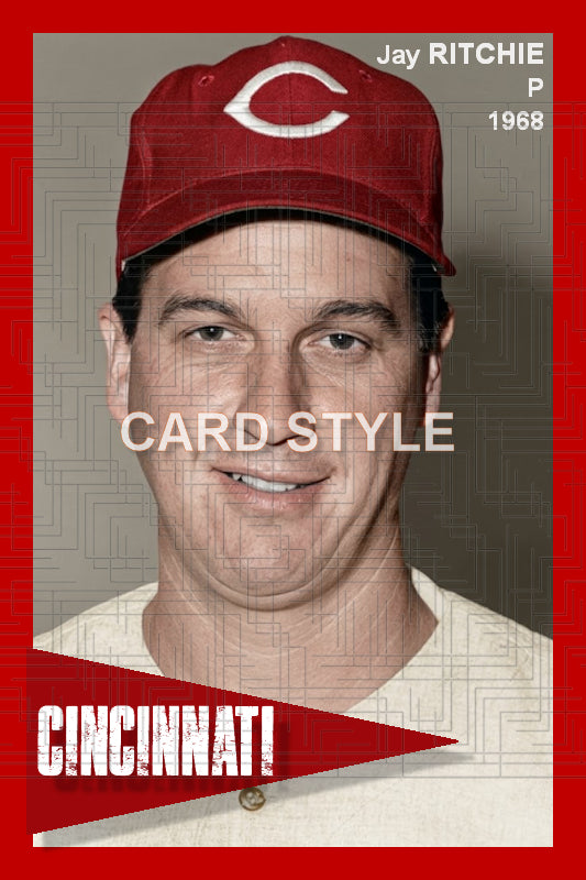 Jay Ritchie - 1968 Cincinnati Reds - choose a size & style
