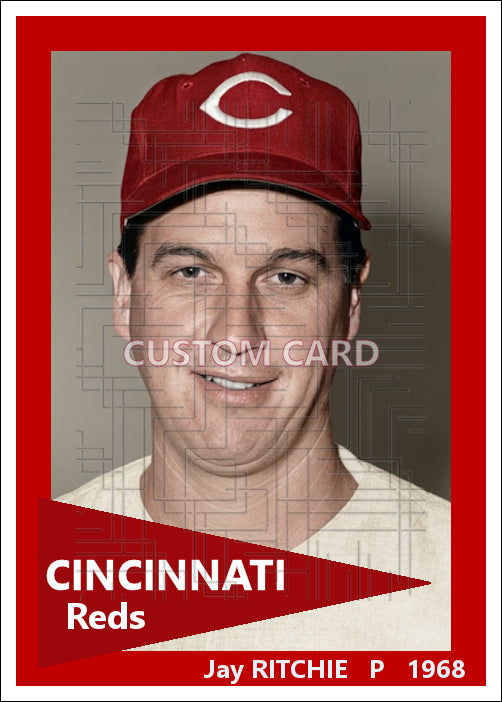 Jay Ritchie - 1968 Cincinnati Reds - choose a size & style