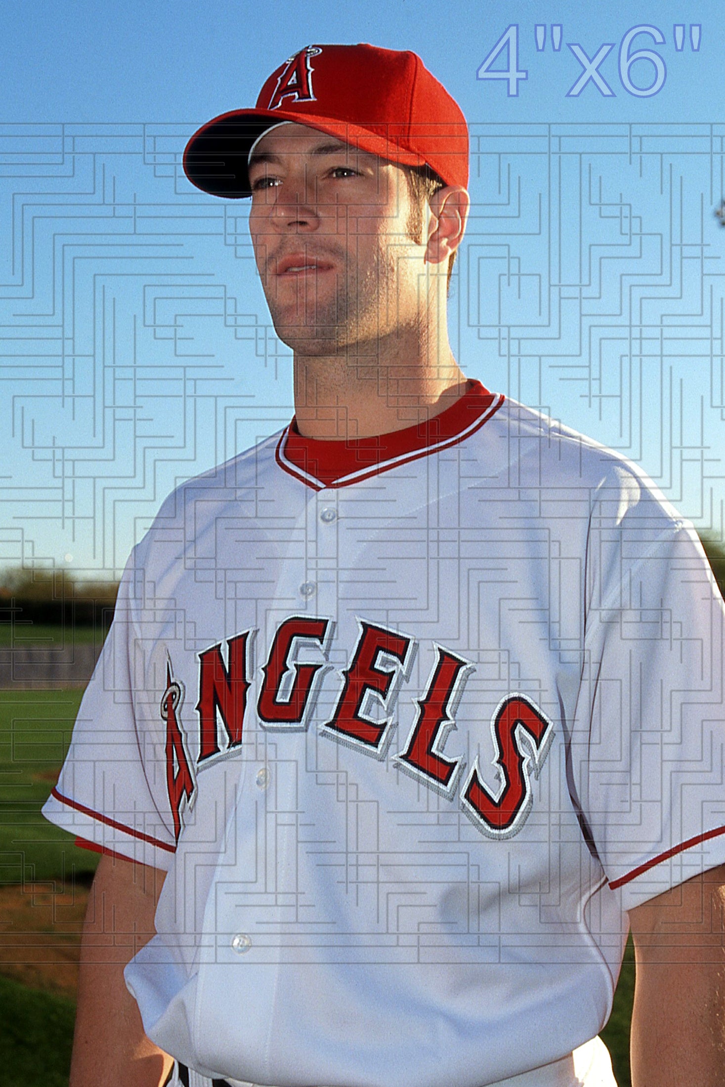 Jared Abruzzo - 2002 Anaheim Angels - choose a size & style