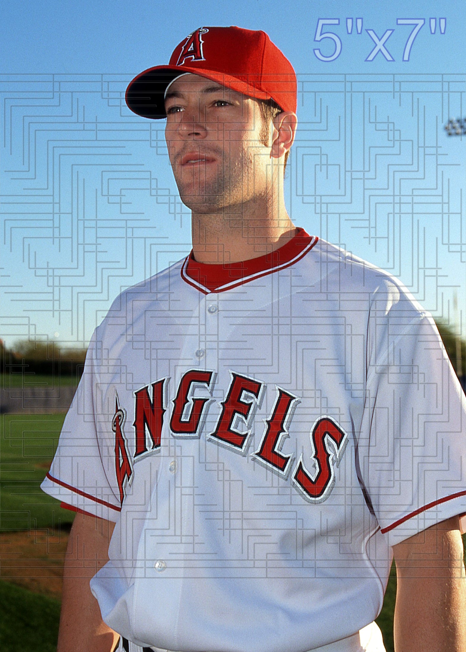 Jared Abruzzo - 2002 Anaheim Angels - choose a size & style