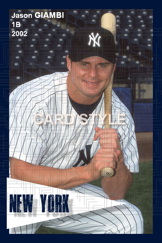 Jason Giambi - 2002 New York Yankees - choose a size & style