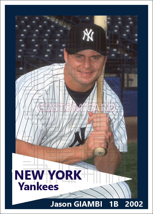 Jason Giambi - 2002 New York Yankees - choose a size & style