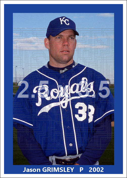 Jason Grimsley - 2002 Kansas City Royals - choose a size & style